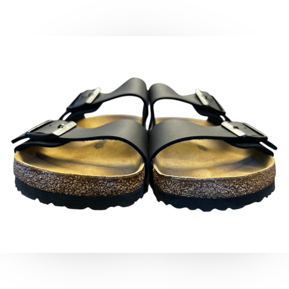 NWOT Birkenstock Arizona Birko-Flor Black Sandals in EU 44 or Mens 11 - Picture 9 of 11